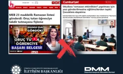 'Oruç tutmayan öğrenciler fişleniyor' haberleri manipülatif