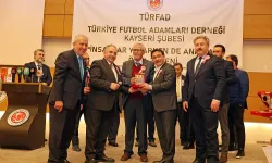 TÜRFAD Kayseri'den Başkan Mustafa Yalçın'a ödül