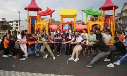 İzmit Alikahyalı çocuklar 'geleneksel' eğlendi