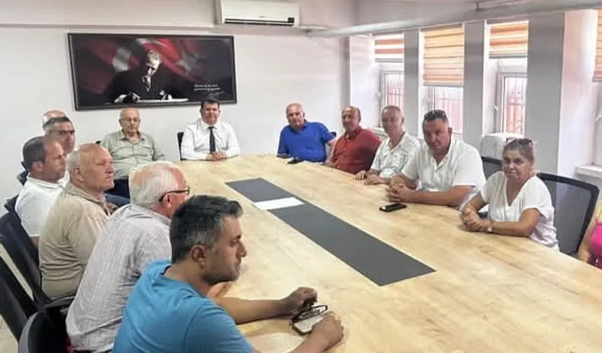 Keşan muhtarlarından İlçe Milli Eğitim Müdürü Kemik’e ziyaret